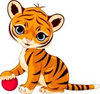 Cute Baby Tiger Cartoon Image